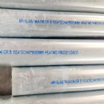 Hot dip galvanized steel tube